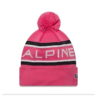 Bonnet à revers et pompon rose Alpine Team New Era pour homme