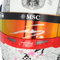 Mini casque rouge F1 de Pierre Gasly BWT Alpine, saison Suzuka 2025, autographié