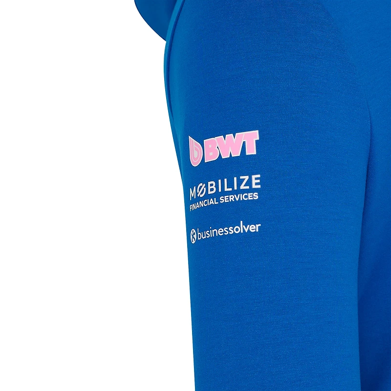 Sweat à capuche zippé unisexe Castore Blue Alpine 2025 Team Wear