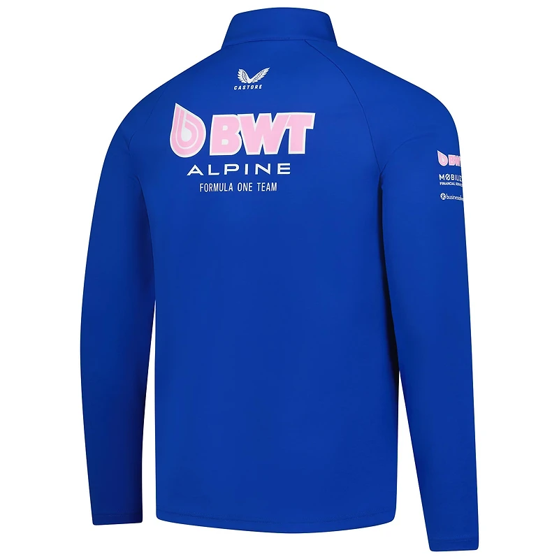 Sweat-shirt unisexe à fermeture éclair quart de tour Castore Blue Alpine 2025 Team Wear