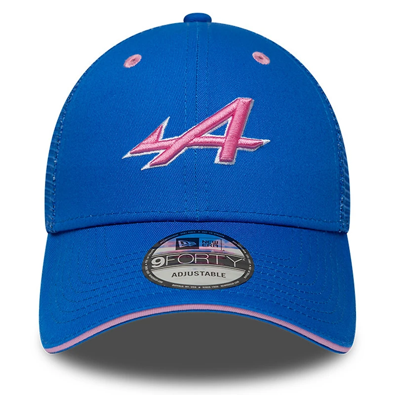 Unisex New Era Blue Alpine Summer League 9FORTY Trucker Adjustable Hat