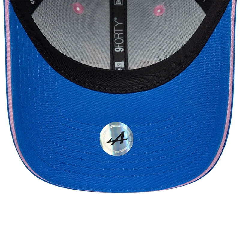 Casquette trucker unisexe New Era bleue Alpine Summer League 9FORTY ajustable