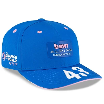 Casquette unisexe New Era Franco Colapinto bleue Alpine 9SEVENTY ajustable