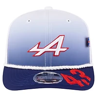 Unisex New Era Franco Colapinto White/Blue Alpine Silverstone 9SEVENTY Trucker Adjustable Hat