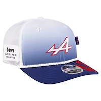 Unisex New Era Franco Colapinto White/Blue Alpine Silverstone 9SEVENTY Trucker Adjustable Hat
