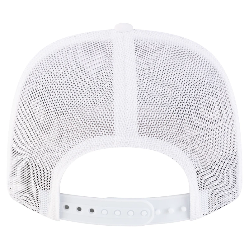 Casquette trucker unisexe New Era Franco Colapinto blanche/bleue Alpine Silverstone 9SEVENTY ajustable