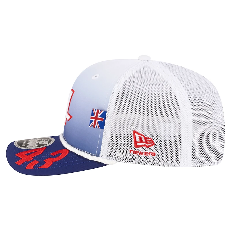 Unisex New Era Franco Colapinto White/Blue Alpine Silverstone 9SEVENTY Trucker Adjustable Hat