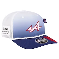 Unisex New Era Pierre Gasly White/Blue Alpine Silverstone 9SEVENTY Trucker Adjustable Hat