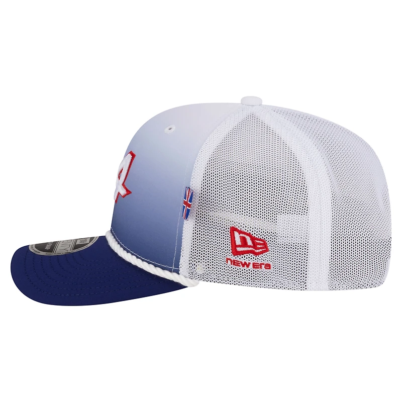 Unisex New Era White/Blue Alpine Silverstone 9SEVENTY Trucker Adjustable Hat