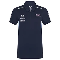 Polo bleu marine Alpine Team Wear 2025 pour femme de Castore