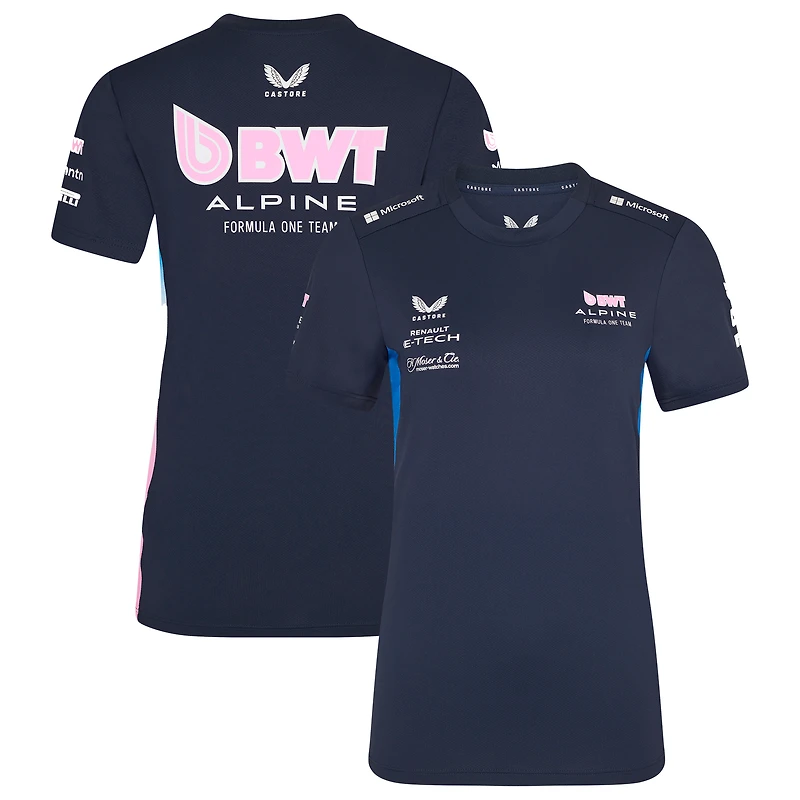 Women's Castore Navy Alpine 2025 Team Wear Set Up T-Shirt