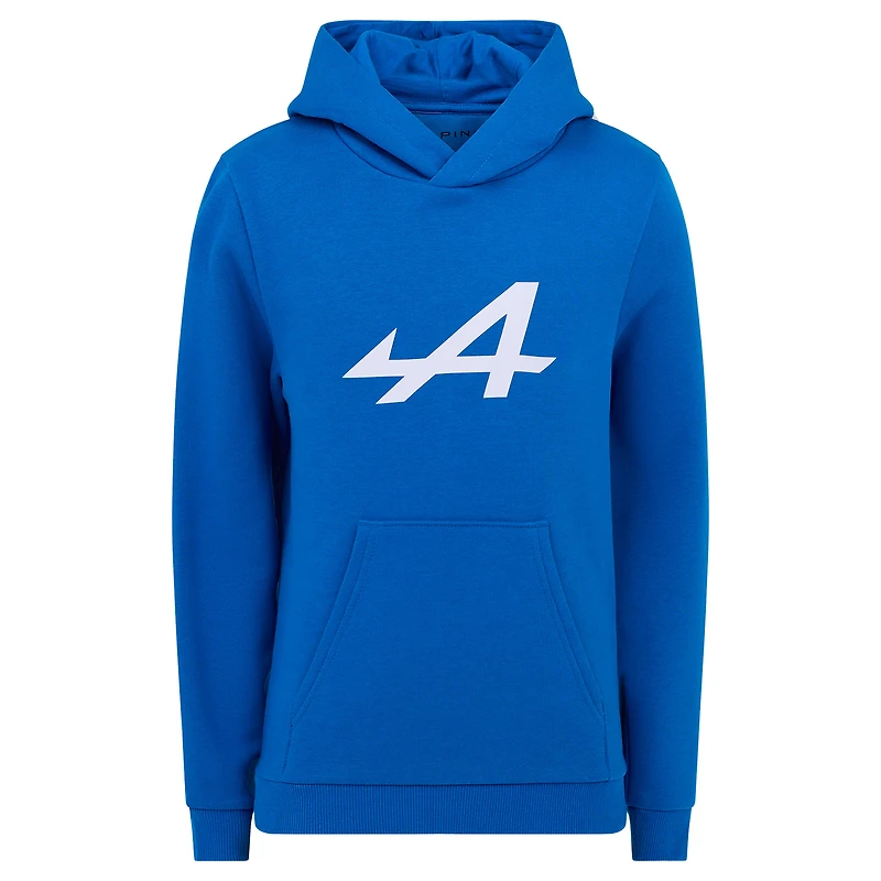 Sweat à capuche bleu alpin pour jeunes
