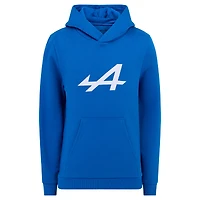 Sweat à capuche bleu alpin pour jeunes