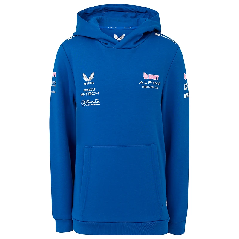 Sweat à capuche pour jeunes Castore Blue Alpine 2025 Team Wear