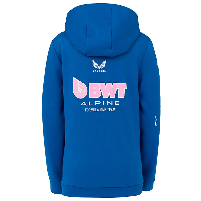 Sweat à capuche pour jeunes Castore Blue Alpine 2025 Team Wear