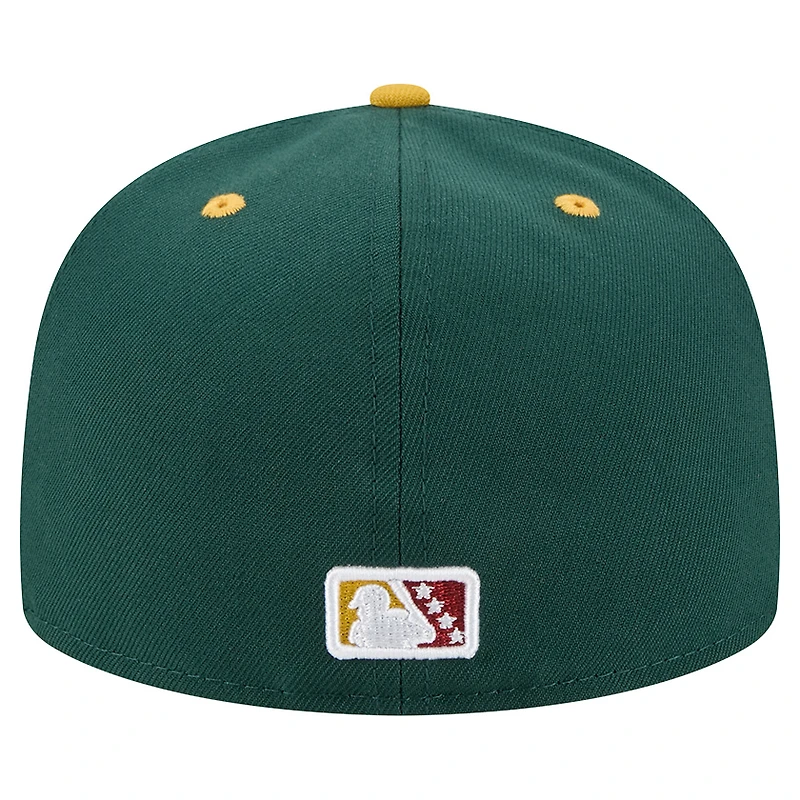 Men's New Era  Dark Green Altoona Curve Theme Nights 59FIFTY Fitted Hat