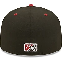 Men's New Era Black Altoona Curve Authentic Collection Team Home 59FIFTY Fitted Hat