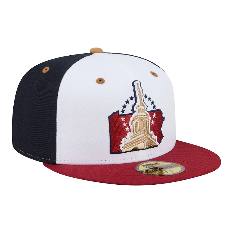 Men's New Era White/Navy Altoona Curve Minor League Theme Nights 59FIFTY Fitted Hat