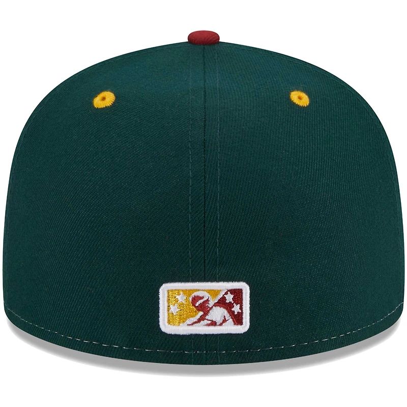 Men's New Era Black Altoona Curve Theme Nights Allegheny Yinzers  59FIFTY Fitted Hat
