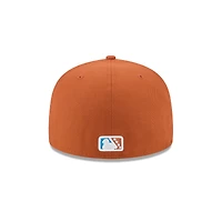Casquette ajustée 59FIFTY pour homme New Era Brown Amarillo Sod Poodles Theme Nights