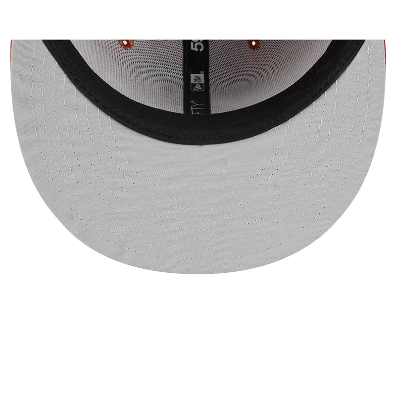 Men's New Era Brown Amarillo Sod Poodles Theme Nights 59FIFTY Fitted Hat