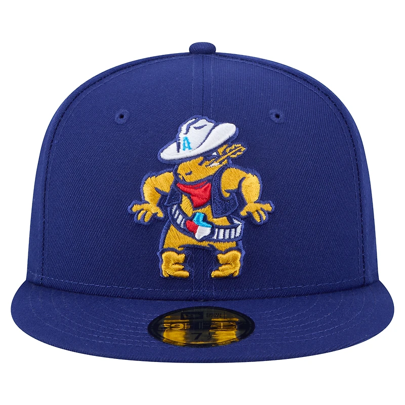 Casquette ajustée 59FIFTY pour homme de la collection Authentic Amarillo Sod Poodles New Era bleu marine