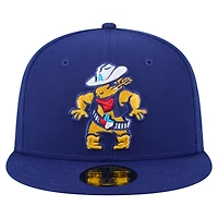 Casquette ajustée 59FIFTY pour homme de la collection Authentic Amarillo Sod Poodles New Era bleu marine
