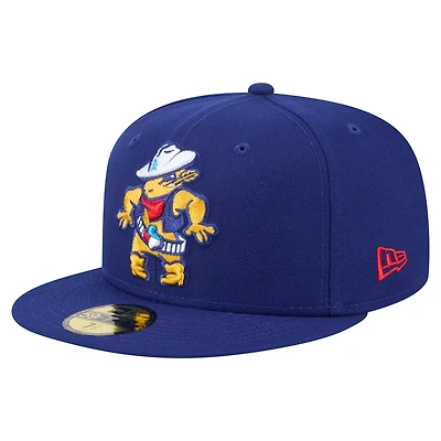 Men's New Era Navy Amarillo Sod Poodles Authentic Collection 59FIFTY Fitted Hat
