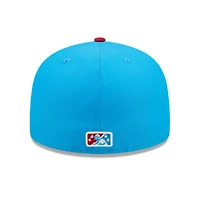 Men's New Era Blue/Red Amarillo Sod Poodles Marvel x Minor League 59FIFTY Fitted Hat