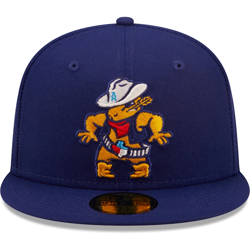 Men's New Era Royal Amarillo Sod Poodles Authentic Collection 59FIFTY Fitted Hat