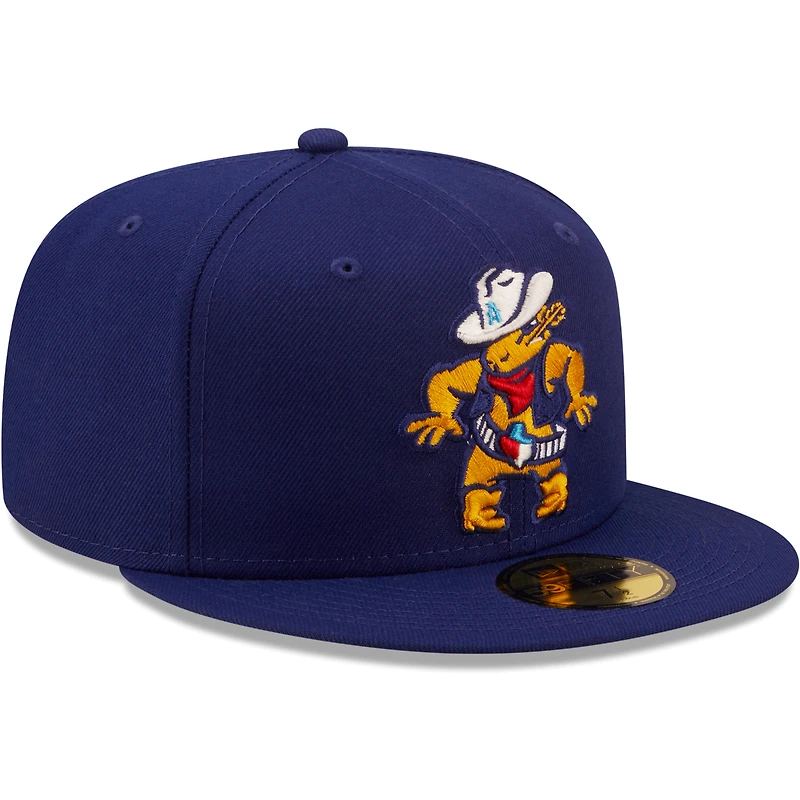 Men's New Era Royal Amarillo Sod Poodles Authentic Collection 59FIFTY Fitted Hat