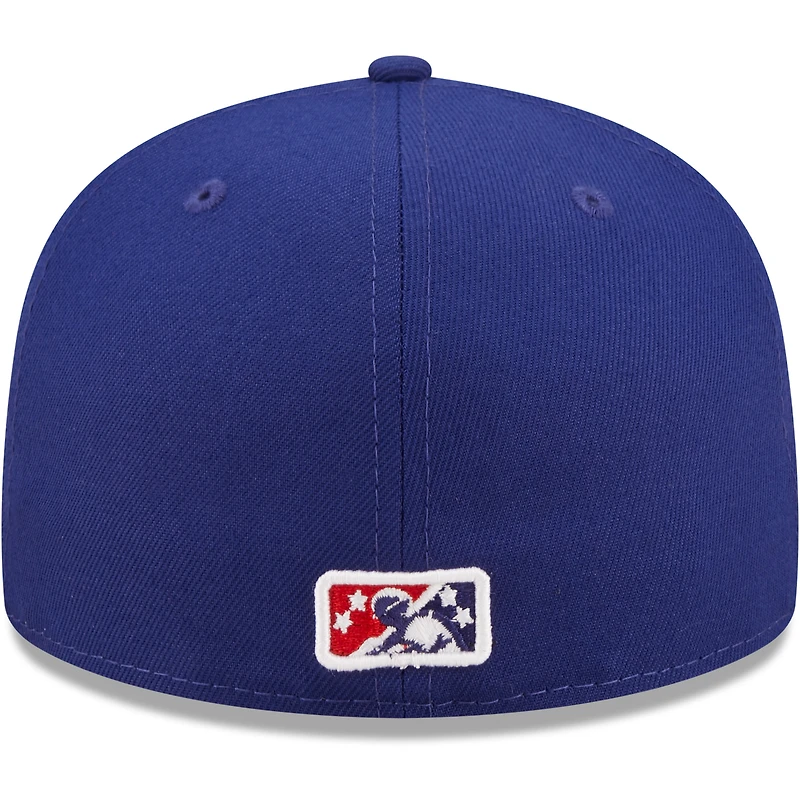 Men's New Era Royal Amarillo Sod Poodles Authentic Collection 59FIFTY Fitted Hat