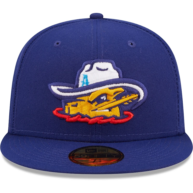 Men's New Era Royal Amarillo Sod Poodles Authentic Collection 59FIFTY Fitted Hat