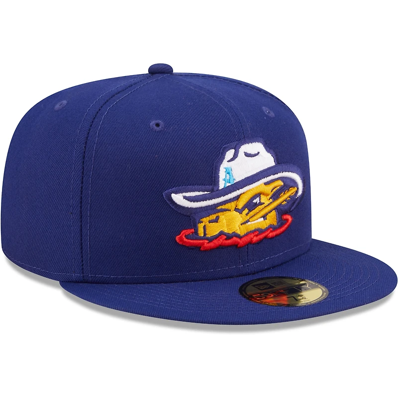 Men's New Era Royal Amarillo Sod Poodles Authentic Collection 59FIFTY Fitted Hat