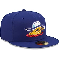 Men's New Era Royal Amarillo Sod Poodles Authentic Collection 59FIFTY Fitted Hat