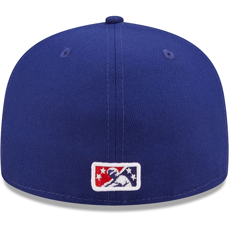 Men's New Era Royal Amarillo Sod Poodles Authentic Collection 59FIFTY Fitted Hat
