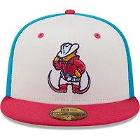Men's New Era White/Coral Pointy Boots De Amarillo Copa La Diversion 59FIFTY Fitted Hat