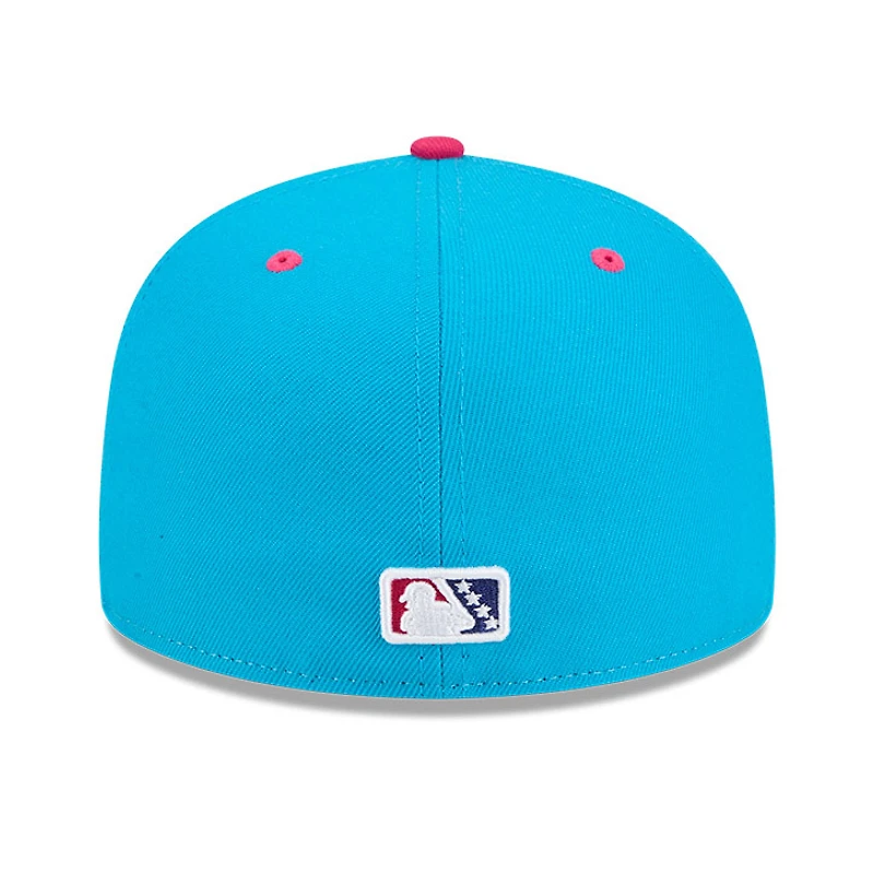 Casquette ajustée New Era 59FIFTY pour homme, blanche et rose Amarillo Sod Poodles 2026 Copa De La Diversion
