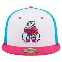 Casquette ajustée New Era White Amarillo Sod Poodles Copa de la Diversión 59FIFTY pour hommes