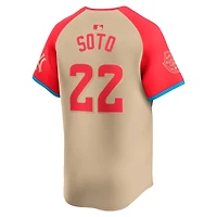 Men's Nike Juan Soto Cream American League 2024 MLB All-Star Game Limited Player Jersey