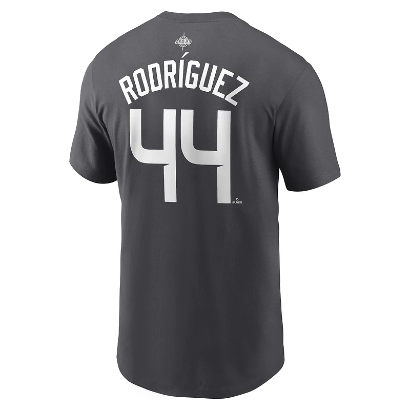 Men's Nike Julio Rodriguez Anthracite American League 2023 MLB All-Star Game Name & Number T-Shirt