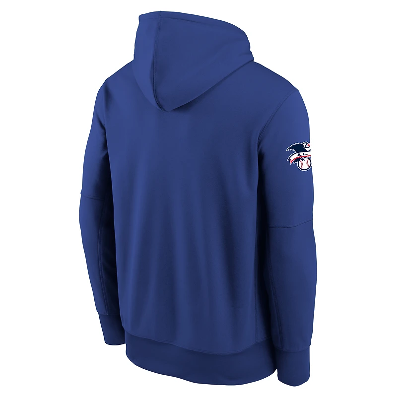 Sweat à capuche Therma-FIT Nike Rush bleu pour enfant, édition spéciale Ligue américaine 2026 du match des étoiles de la MLB