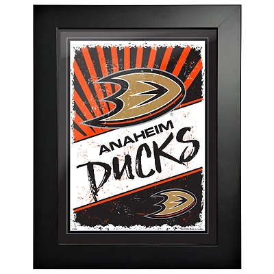 Anaheim Ducks - 12'' x 16'' Classic Print Framed Art