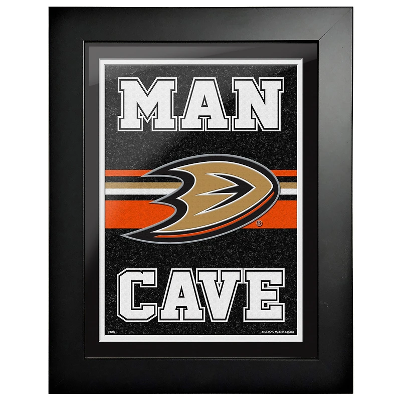 Anaheim Ducks - 12'' x 16'' Man Cave Framed Artwork
