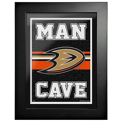Anaheim Ducks - 12'' x 16'' Man Cave Framed Artwork