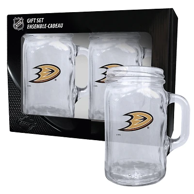 Anaheim Ducks 2-Pack 16oz. Ensemble de tasses maçon