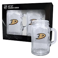 Anaheim Ducks 2-Pack 16oz. Ensemble de tasses maçon