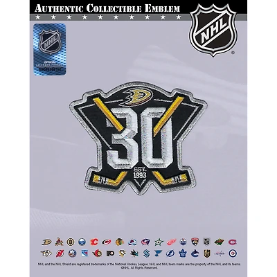 Patch de maillot du 30e anniversaire des Ducks d'Anaheim