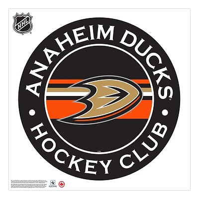 Anaheim Ducks - 36'' x 36'' Team Repositional Stripe Design Vinyl Wall Decal