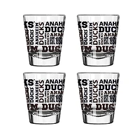 Lot de 4 verres à liqueur de 56 ml des Ducks d'Anaheim